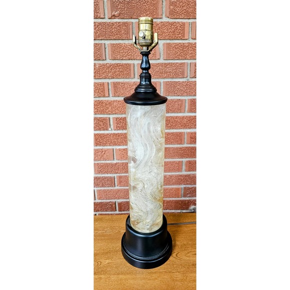 60's French MCM Fractal Resin Table Lamp Style of Marie-Claude de Fouquieres - Picture 2 of 8